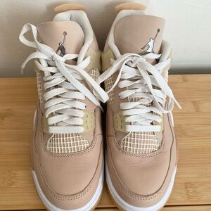 Nike Women's Tan and White Sneakers